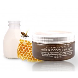 Gommage Exfoliant au Sel Marin Lait & Miel Cuccio